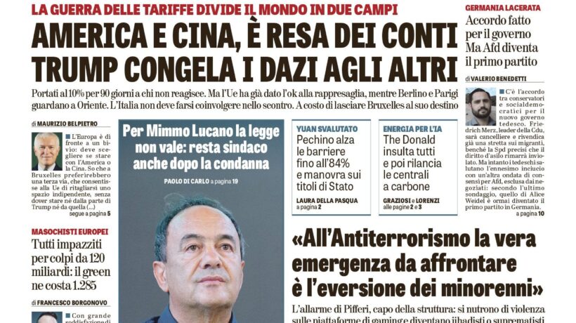 Oggi in edicola