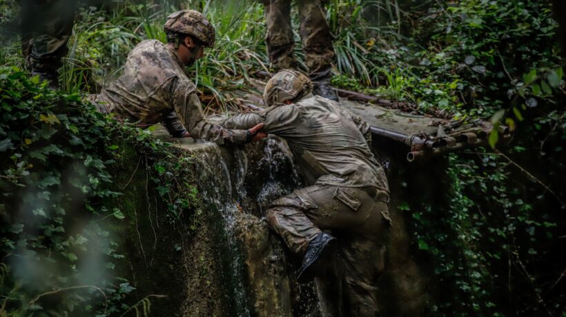Un momento dell' esercitazione «Amaranth Beret» (Esercito Italiano)
