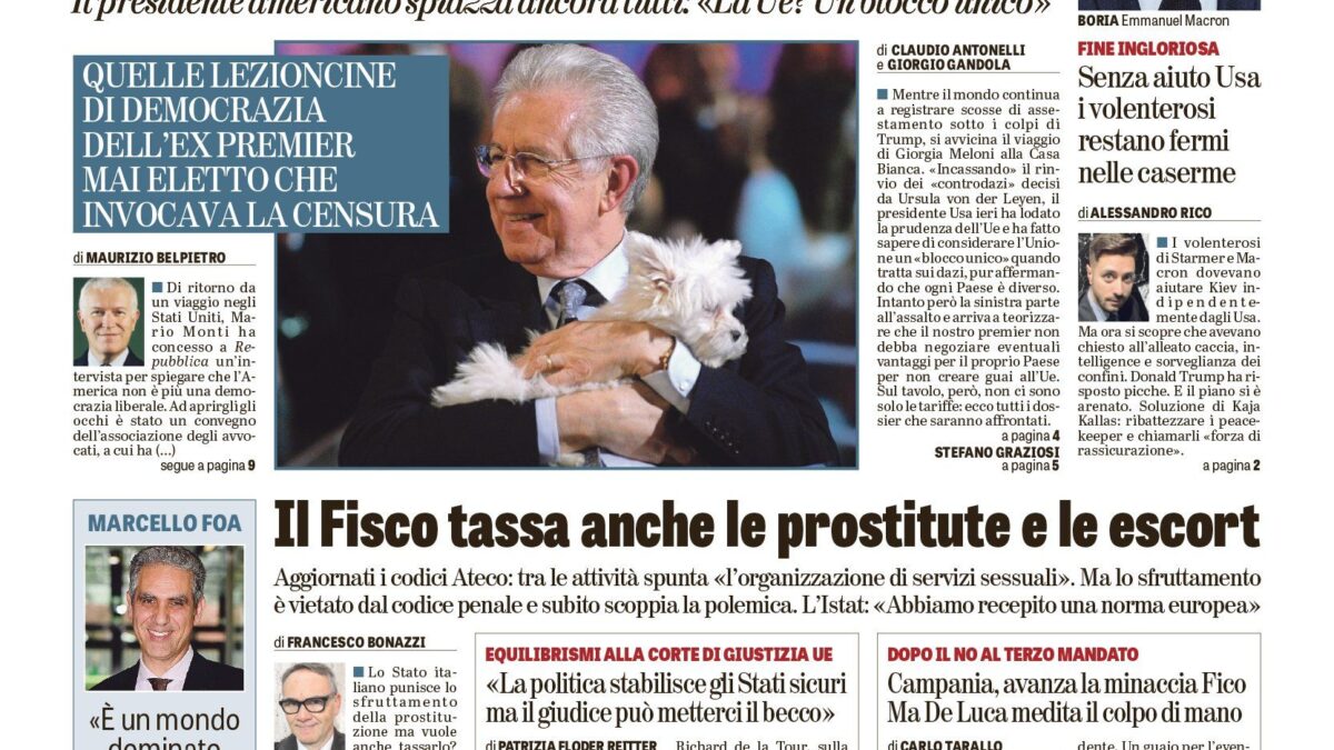 Oggi in edicola
