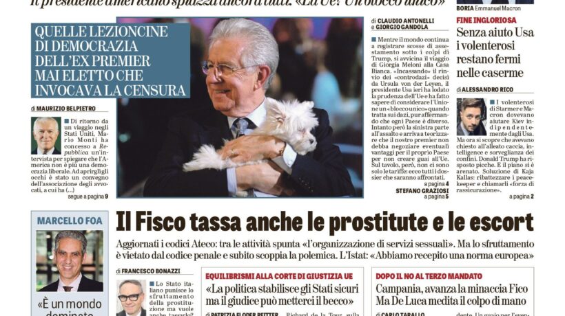 Oggi in edicola