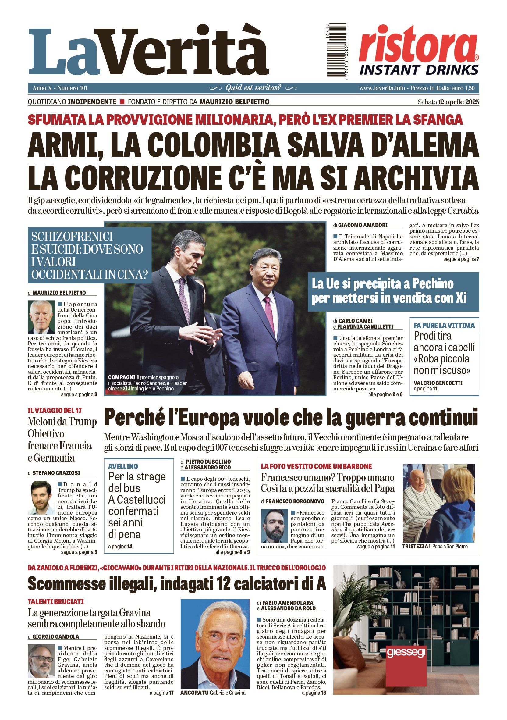 Oggi in edicola