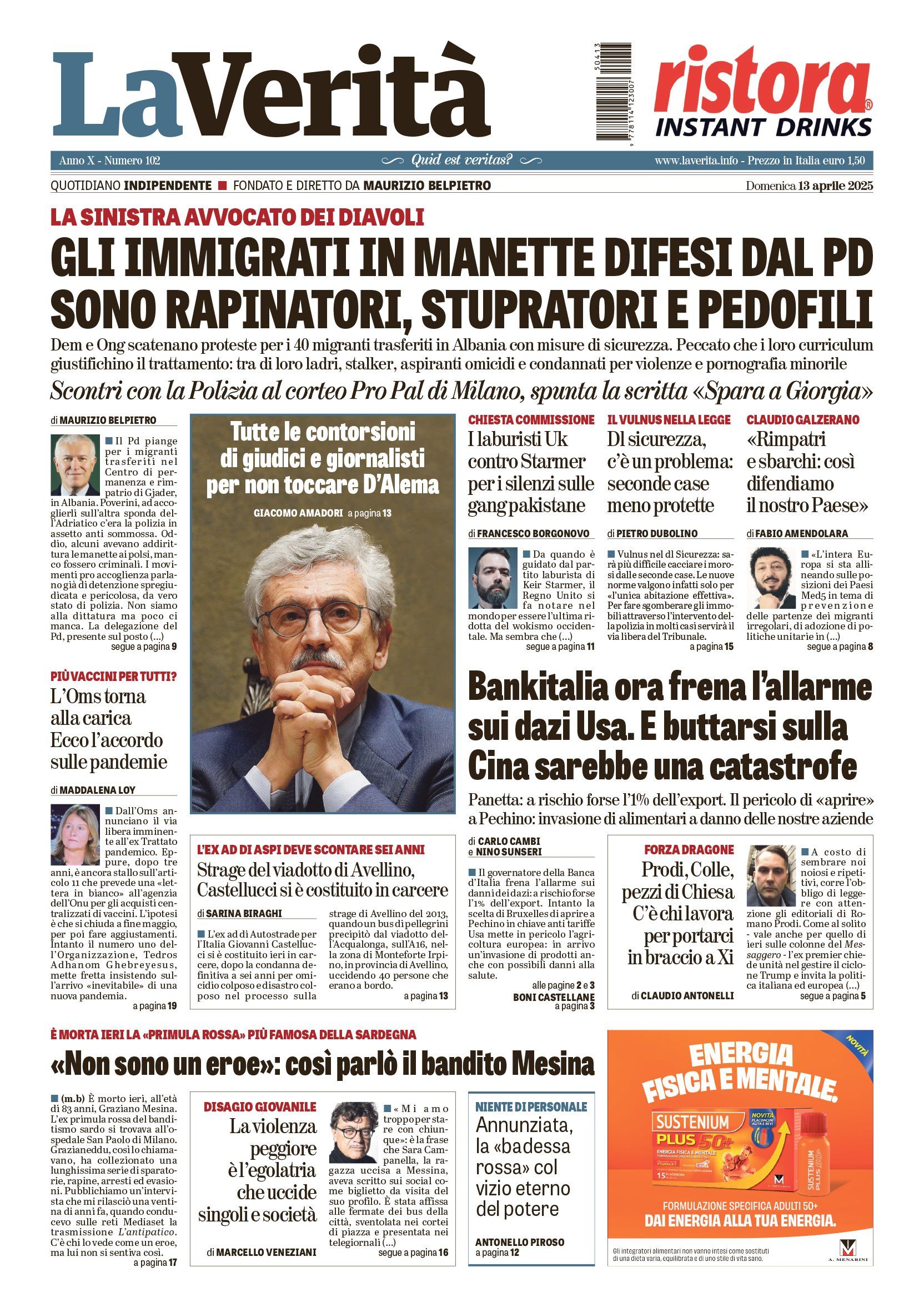 Oggi in edicola