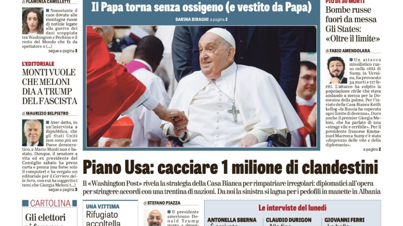 Oggi in edicola