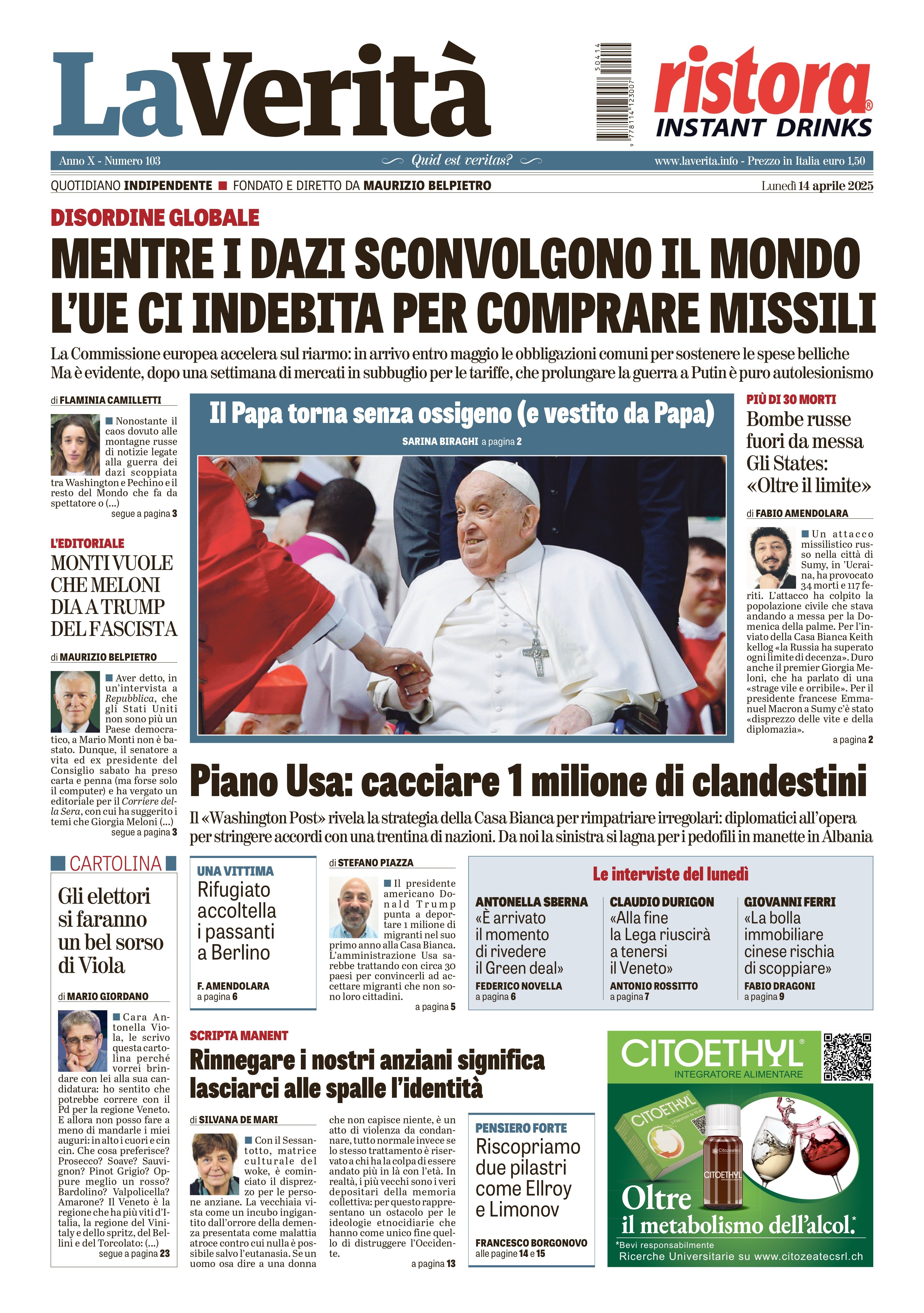 Oggi in edicola