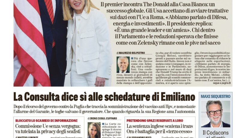 Oggi in edicola