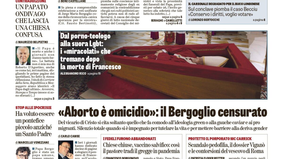 Oggi in edicola