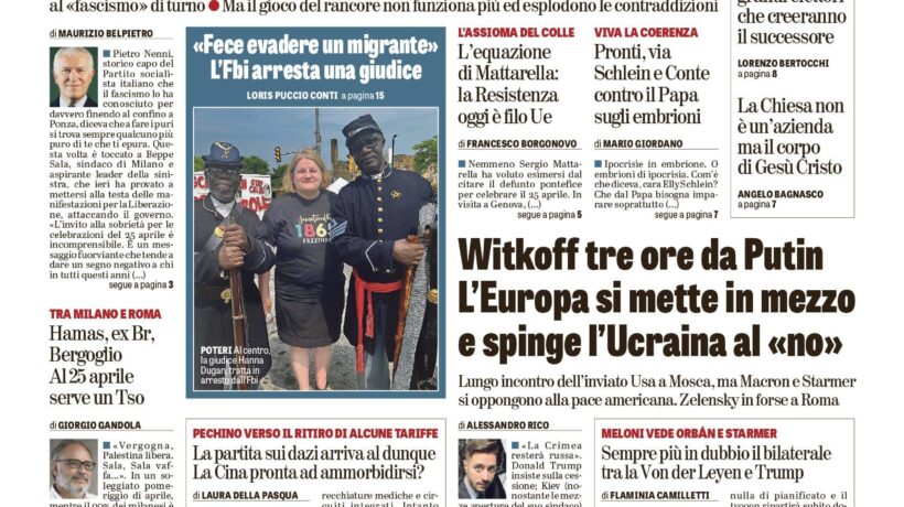 Oggi in edicola