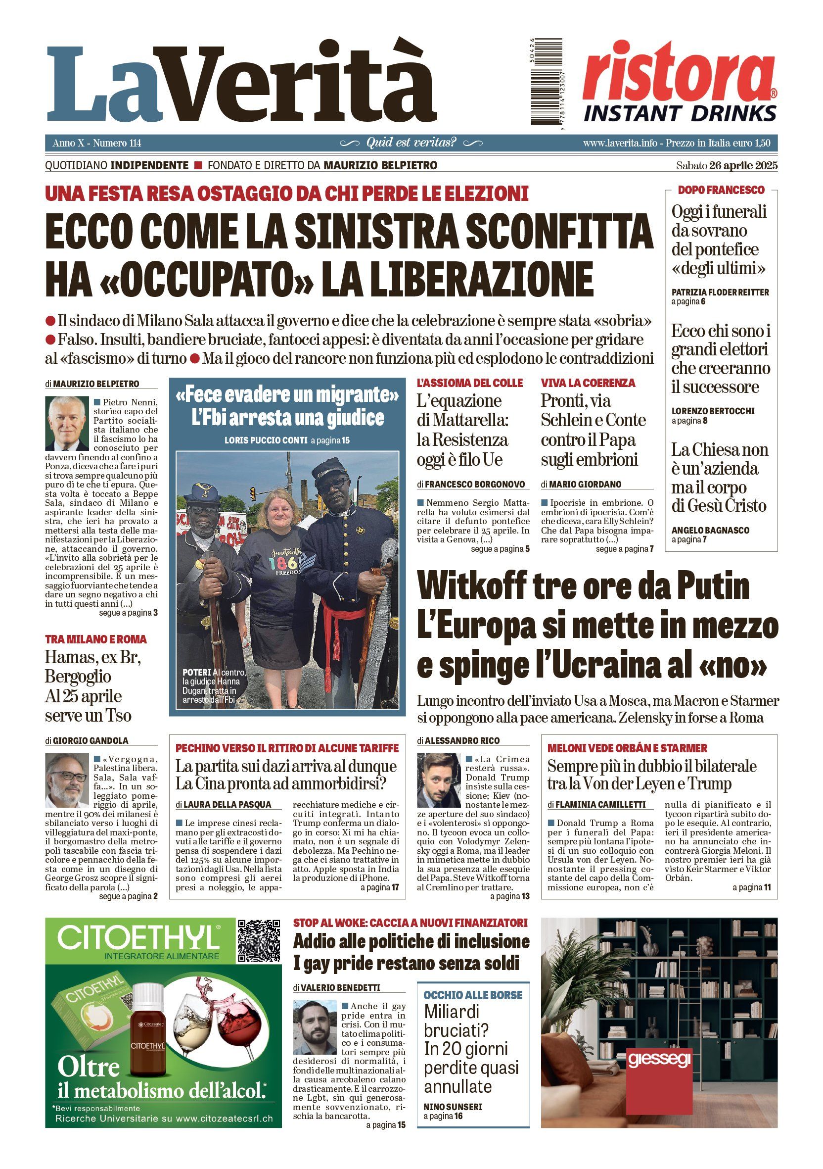 Oggi in edicola