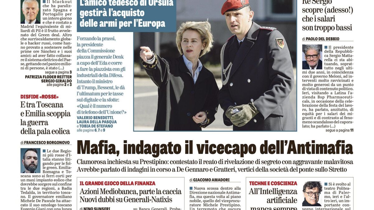 Oggi in edicola