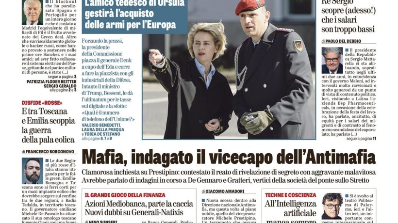 Oggi in edicola