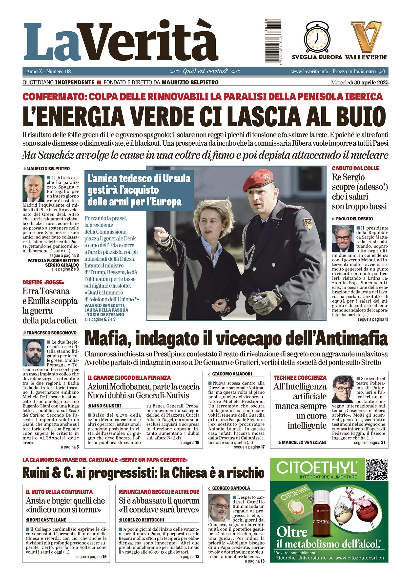 Oggi in edicola