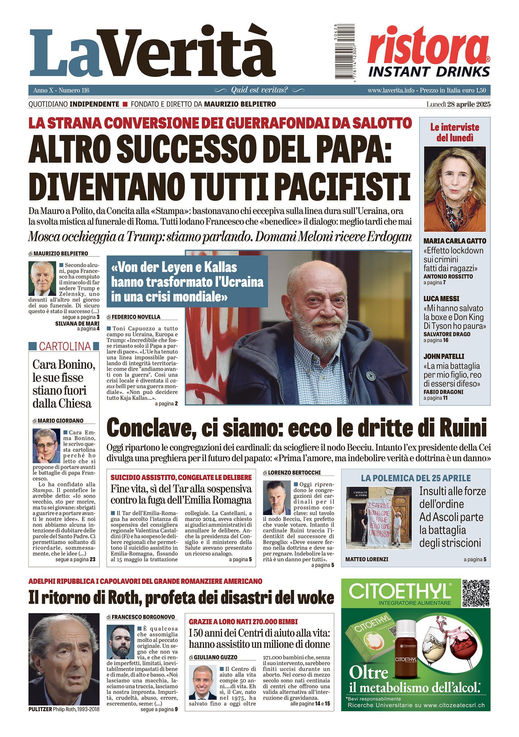 Oggi in edicola
