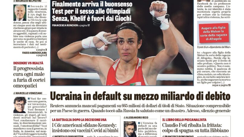 Oggi in edicola