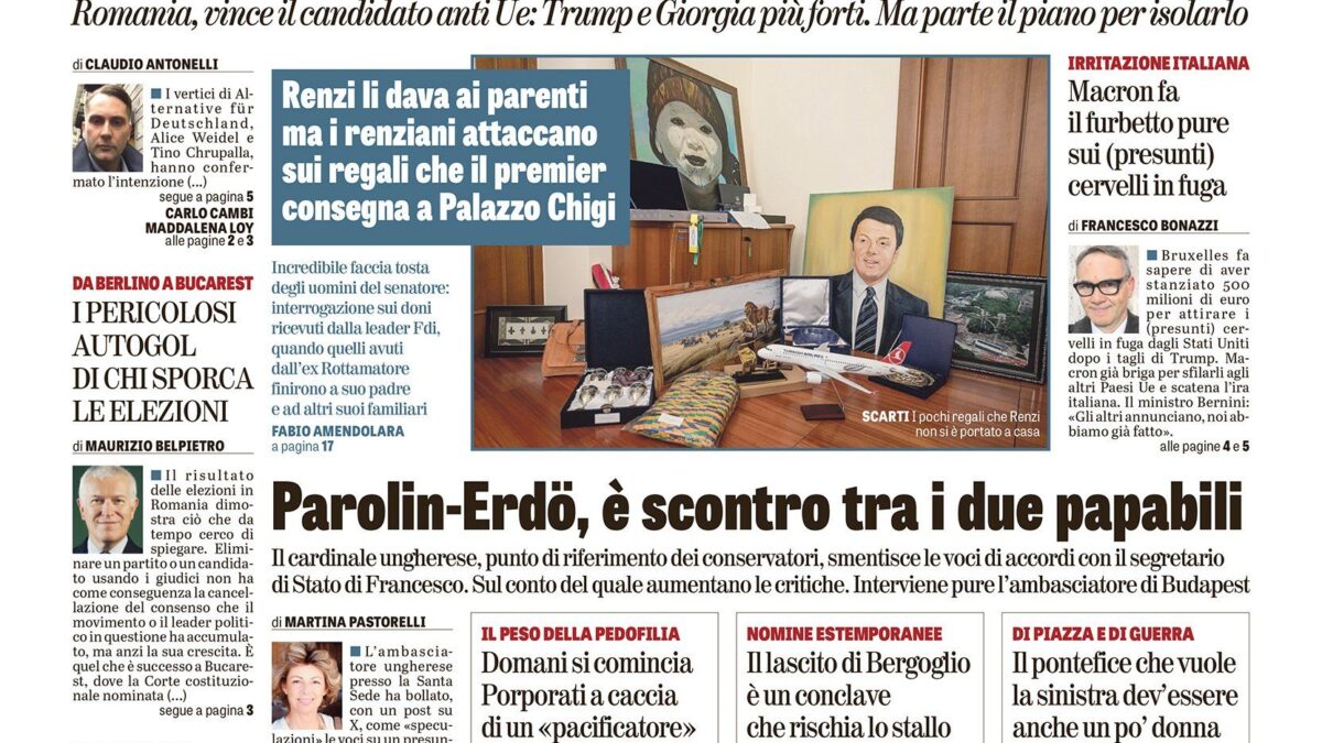 Oggi in edicola