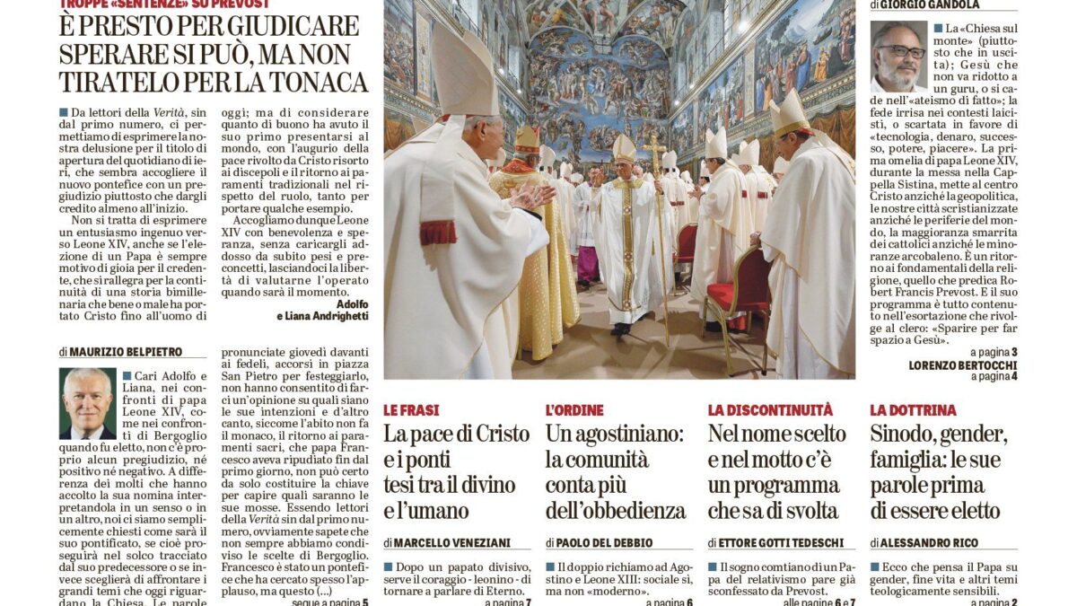 Oggi in edicola