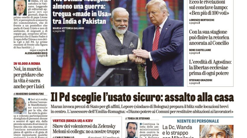Oggi in edicola