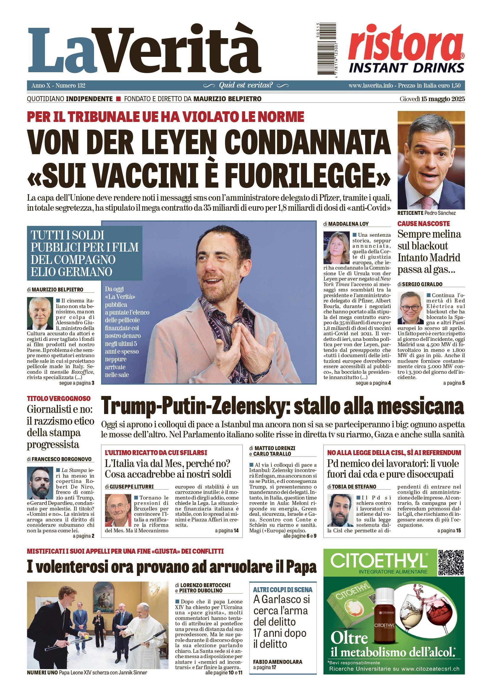 Oggi in edicola