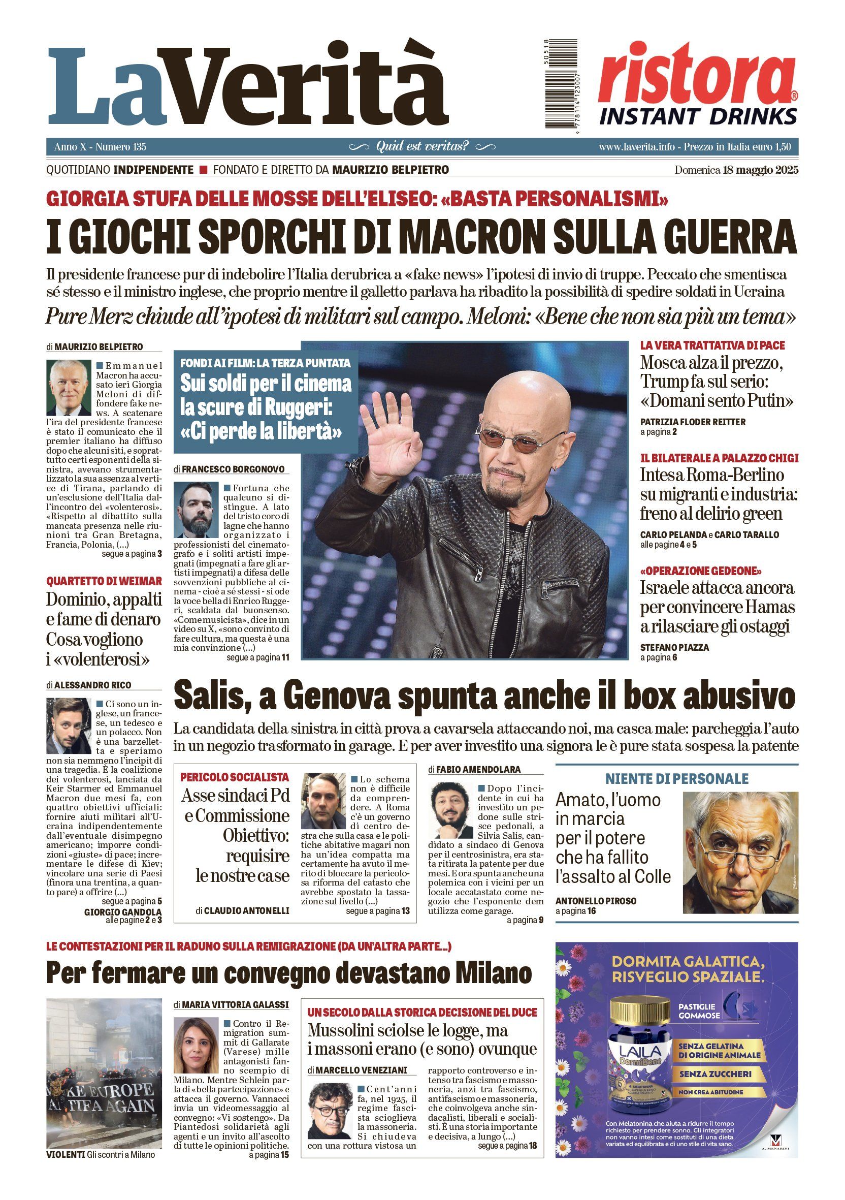 Oggi in edicola