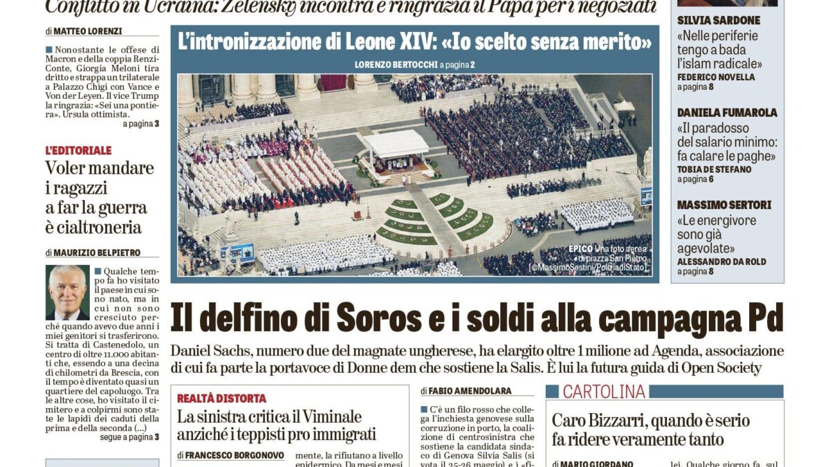 Oggi in edicola