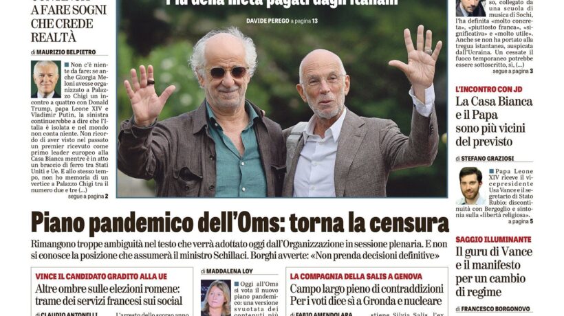 Oggi in edicola