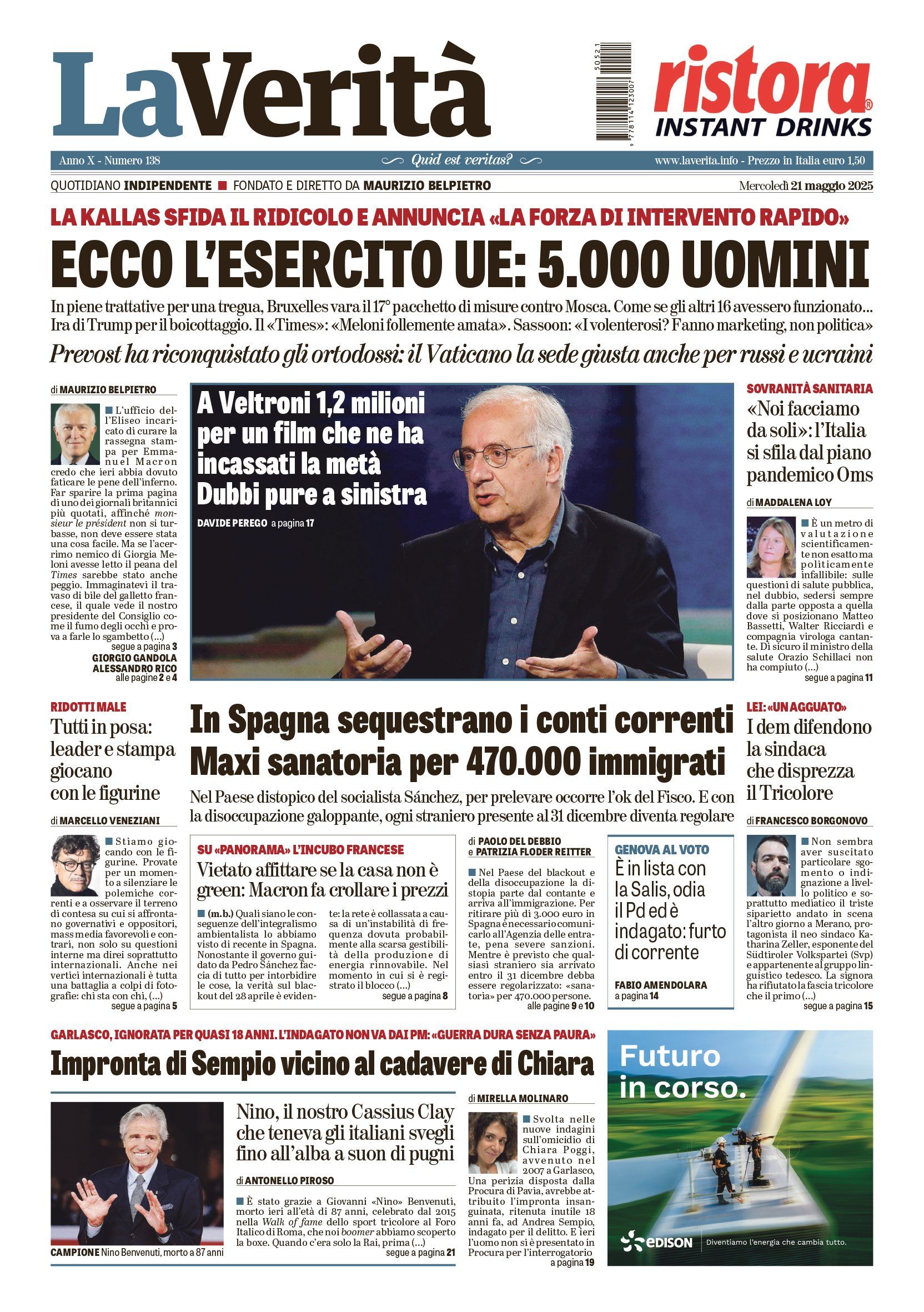 Oggi in edicola