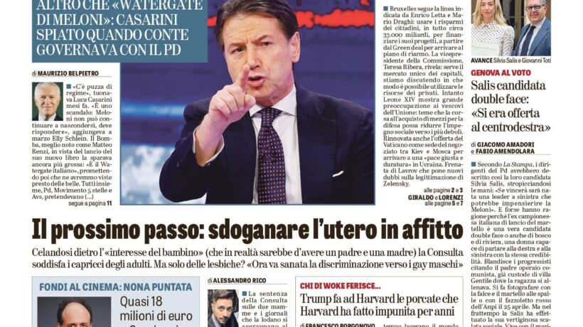Oggi in edicola