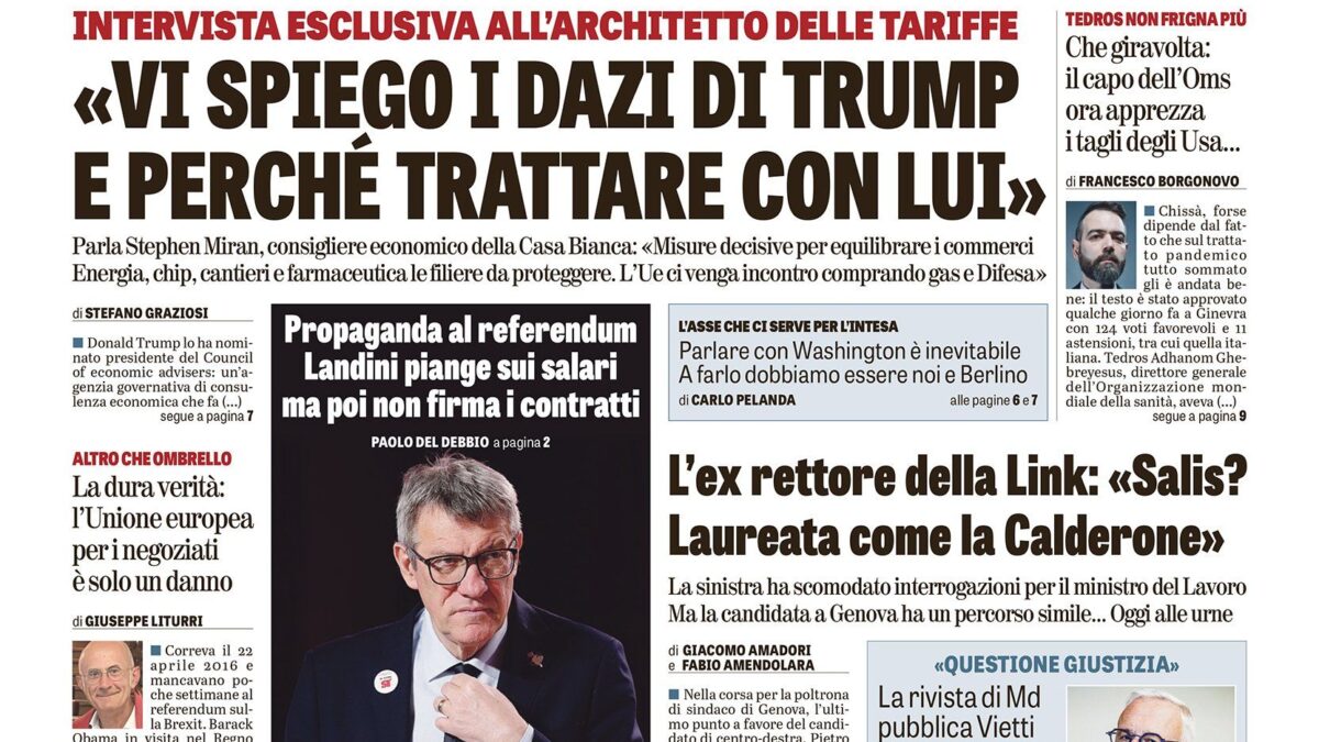 Oggi in edicola