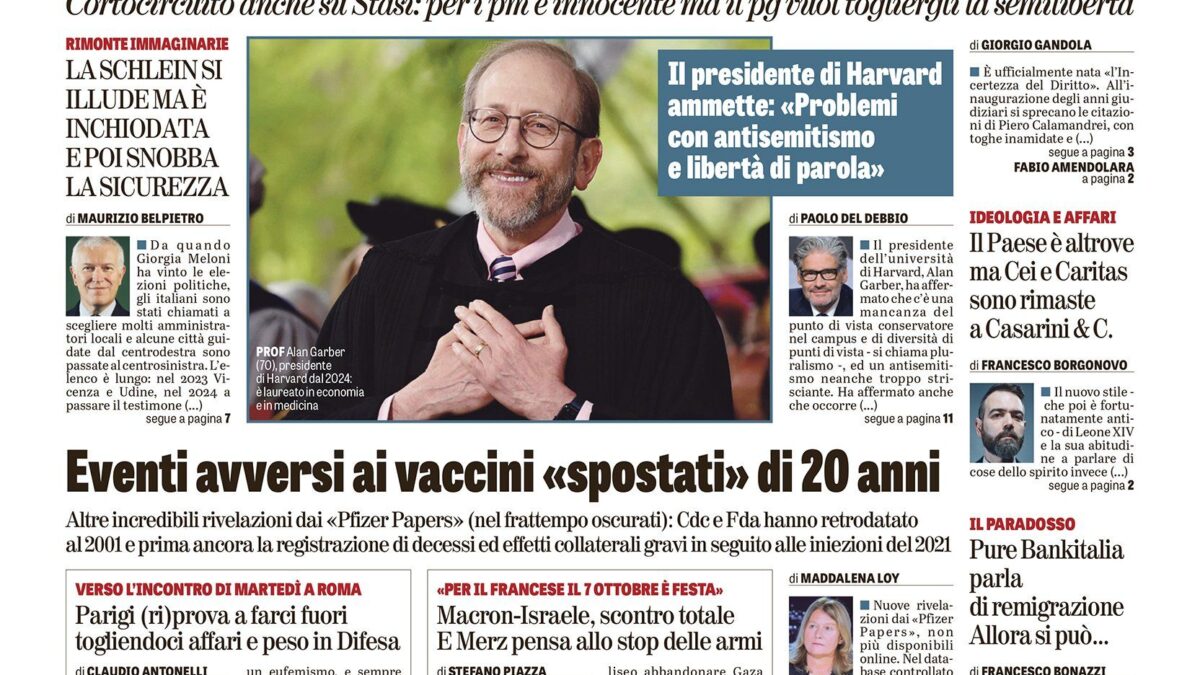 Oggi in edicola