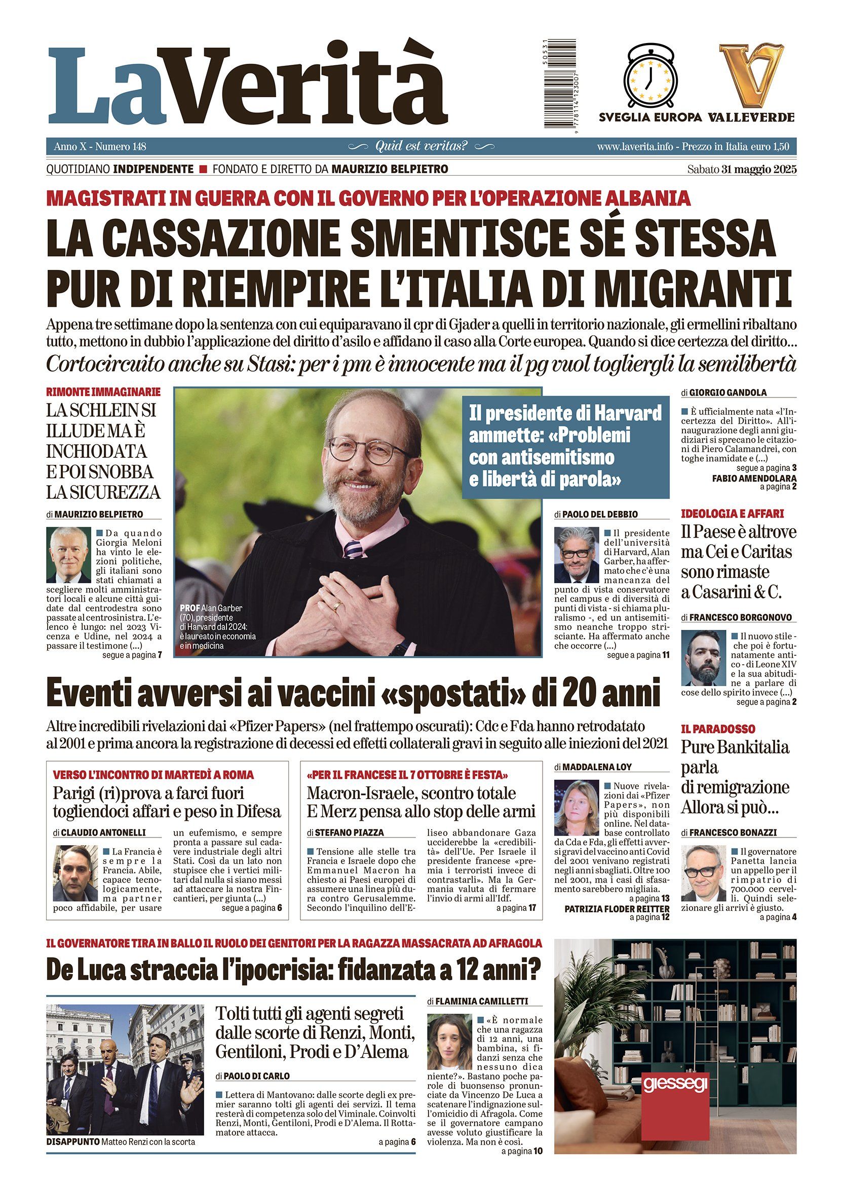 Oggi in edicola