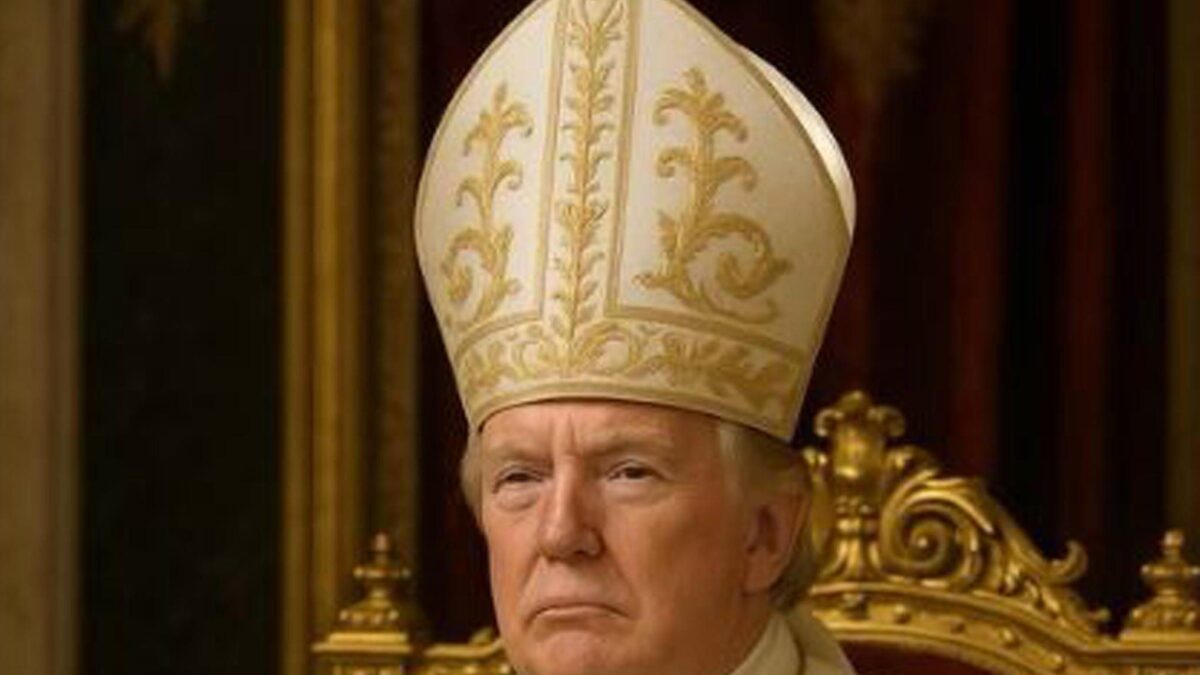 Pontefice ridotto a uomo qualunque. E «papa Trump» lo deride sul Web