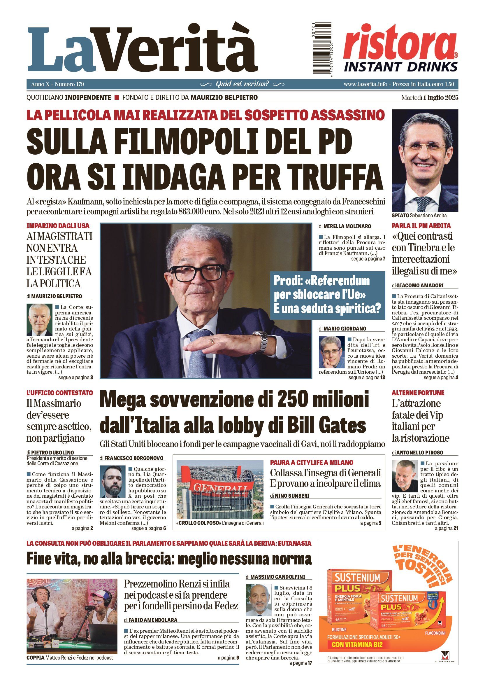 Oggi in edicola