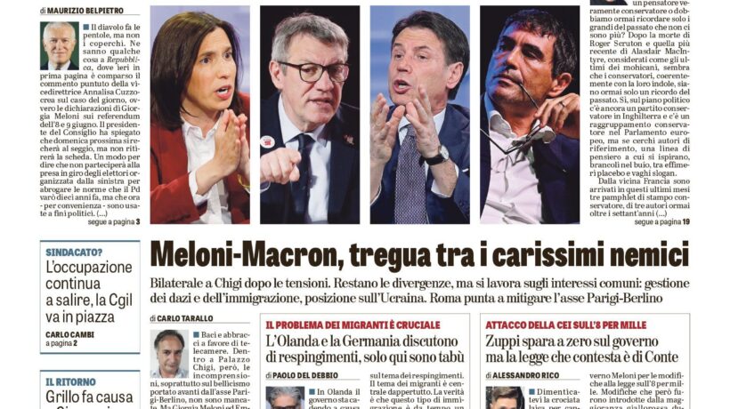 Oggi in edicola