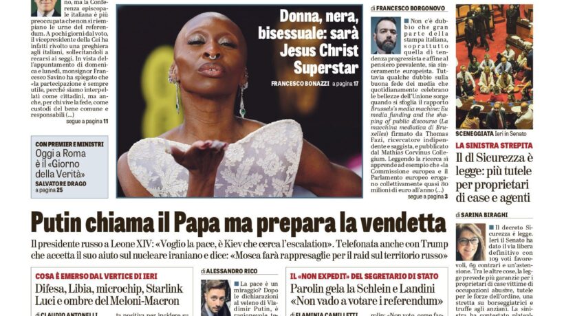 Oggi in edicola
