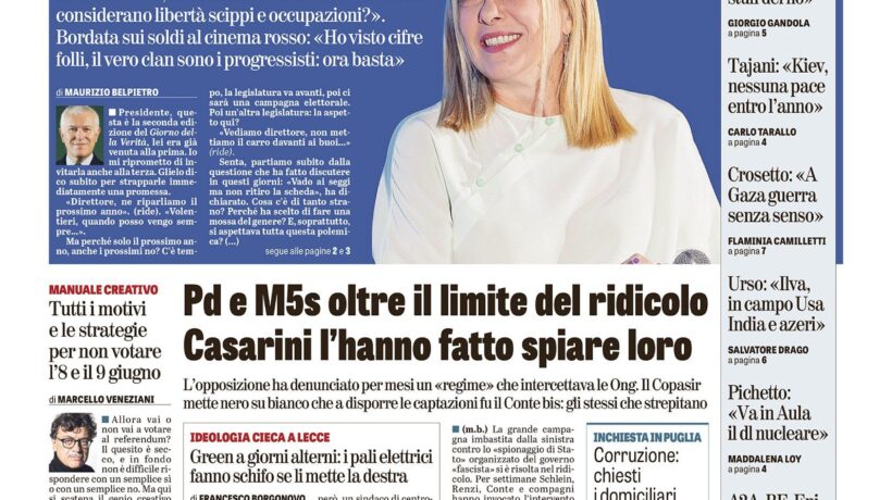 Oggi in edicola
