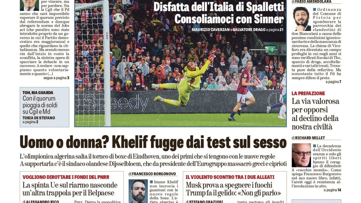Oggi in edicola