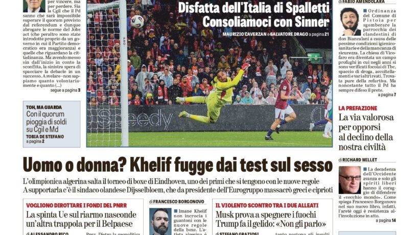 Oggi in edicola
