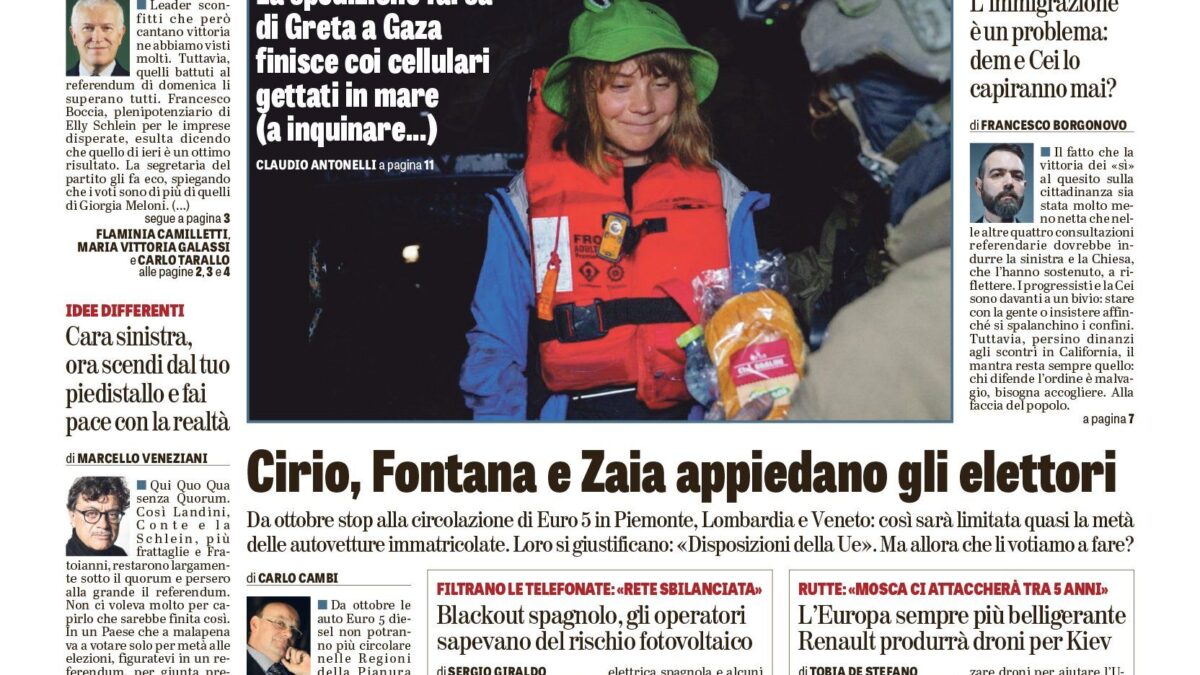 Oggi in edicola