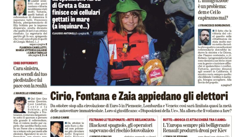 Oggi in edicola