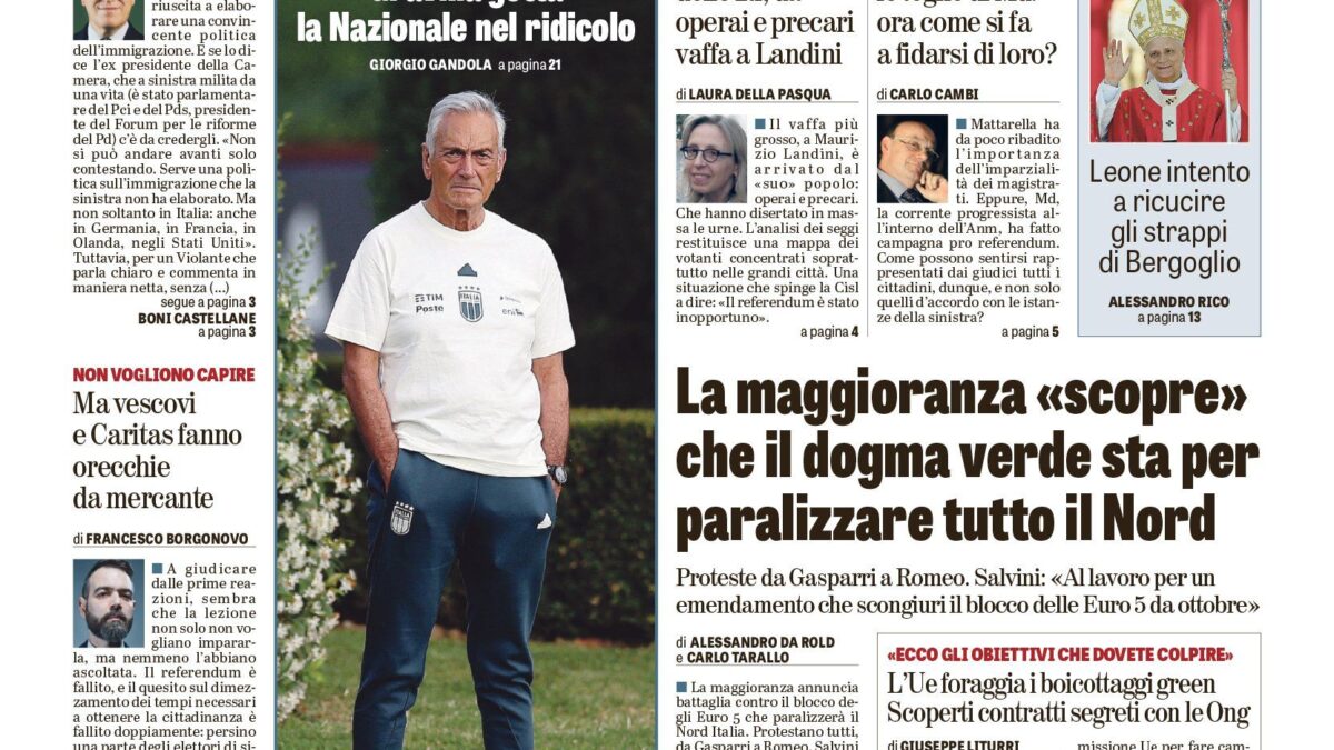 Oggi in edicola