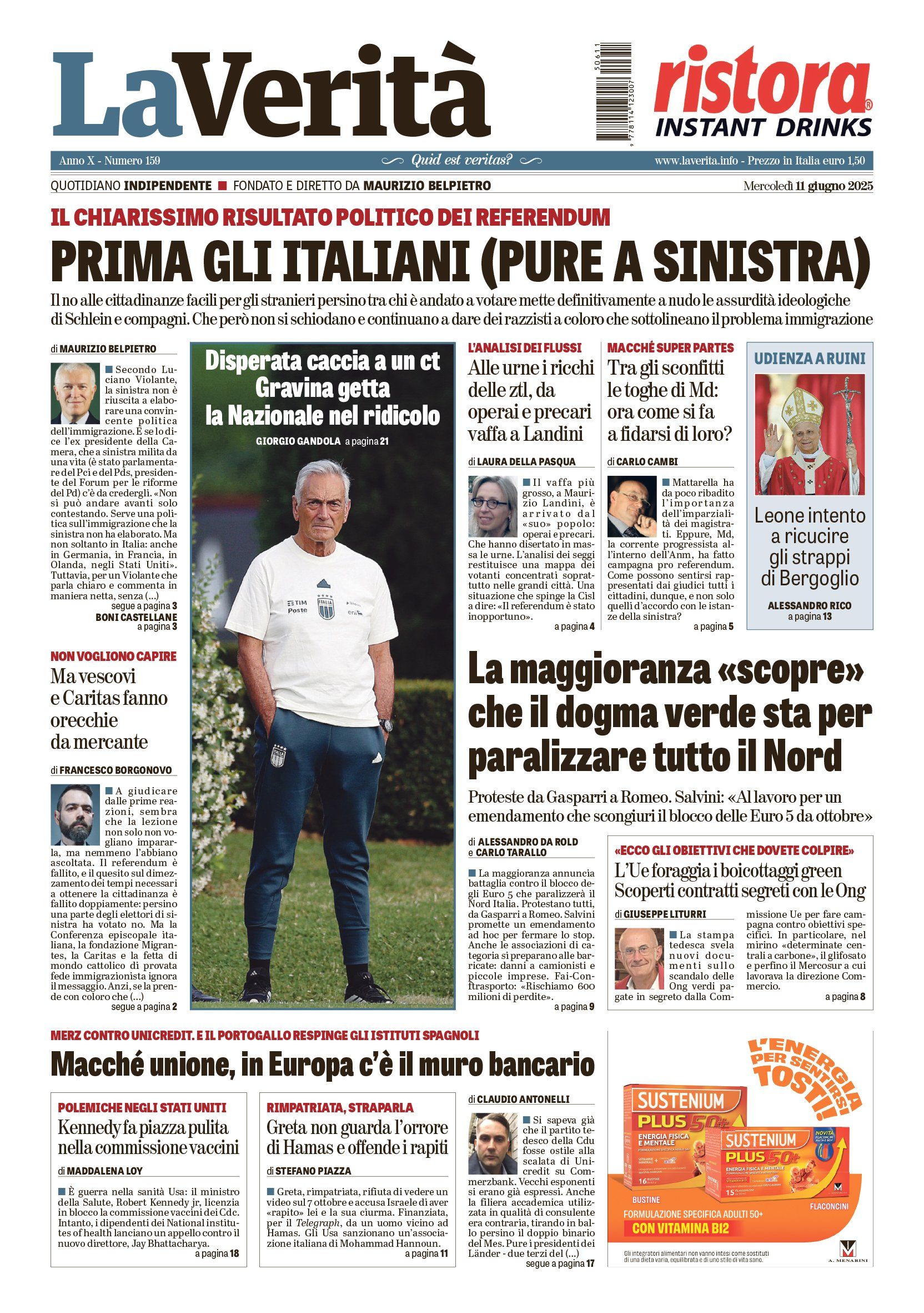 Oggi in edicola