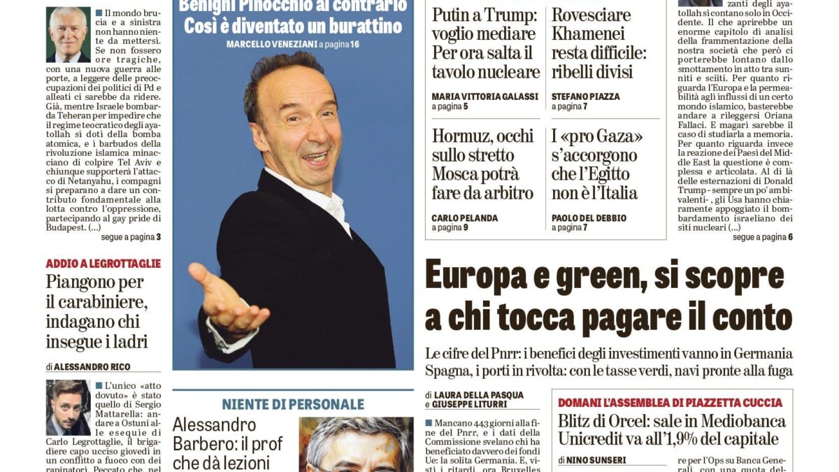 Oggi in edicola