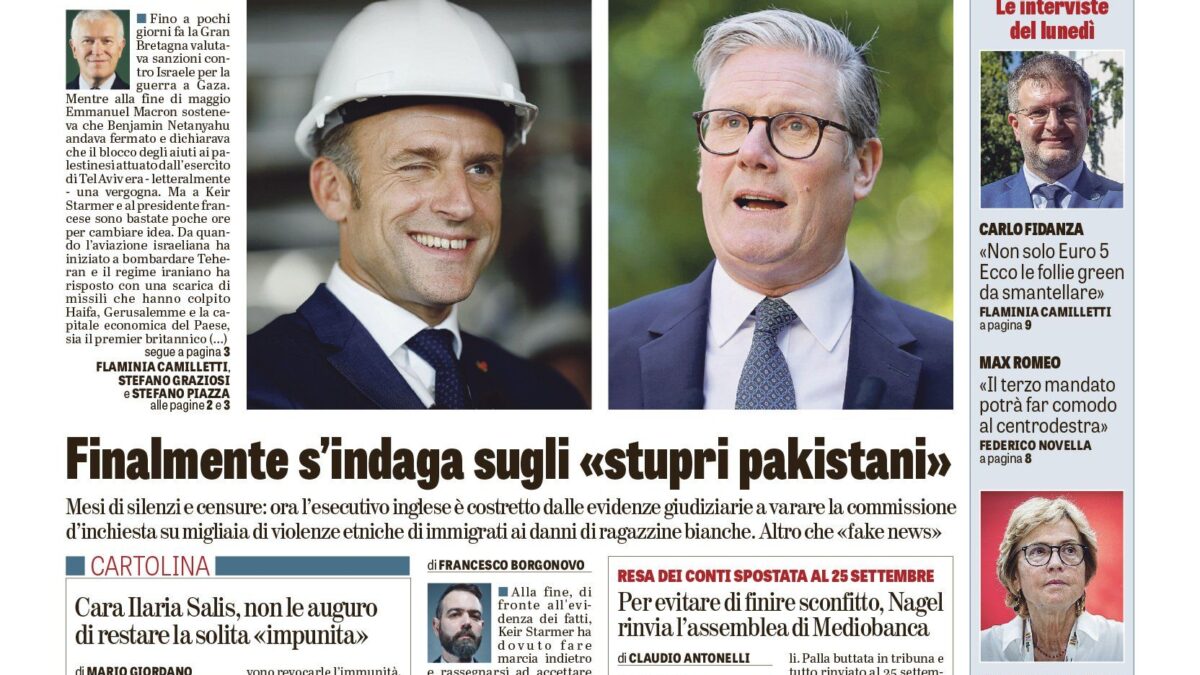 Oggi in edicola