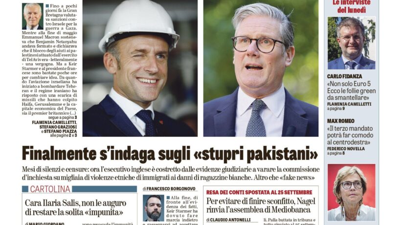 Oggi in edicola