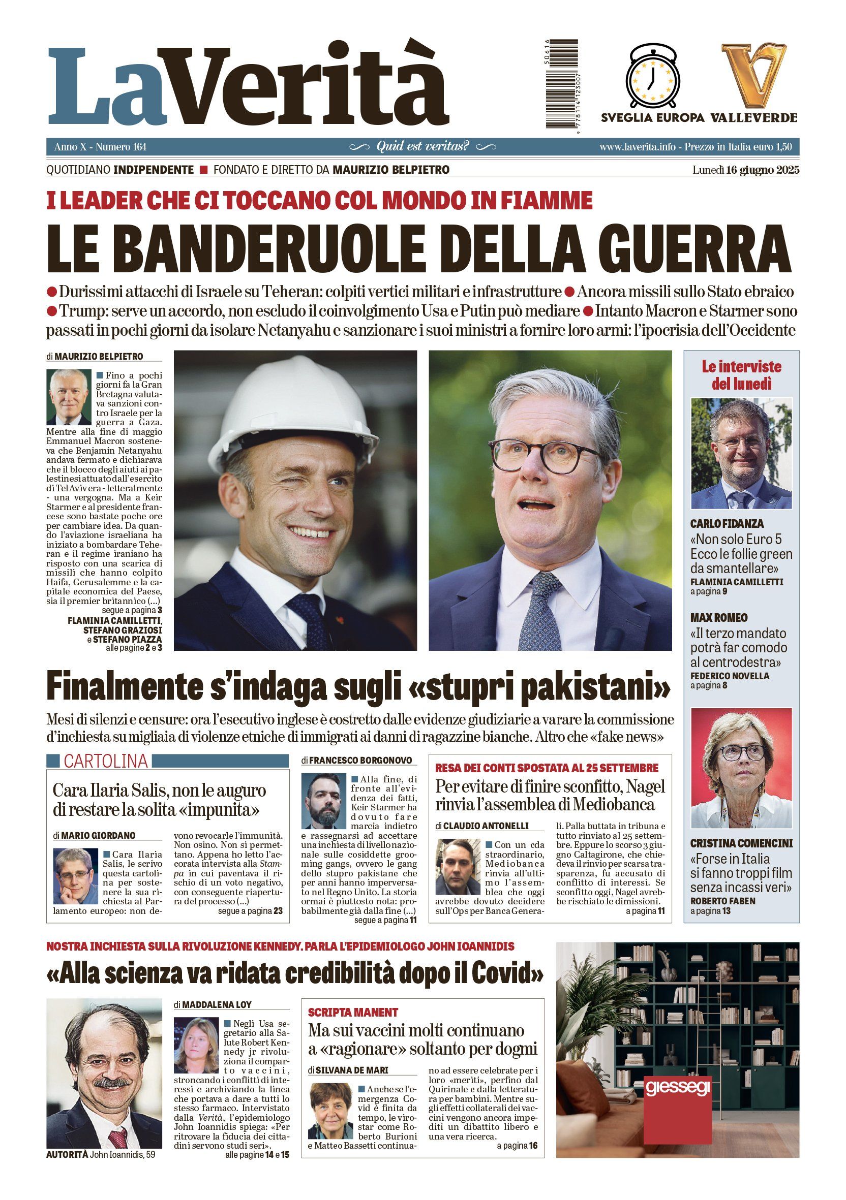 Oggi in edicola