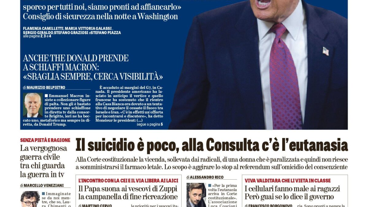 Oggi in edicola
