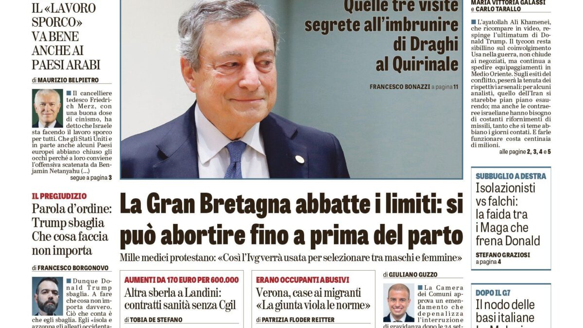 Oggi in edicola
