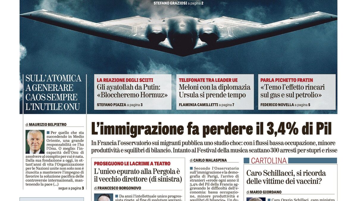 Oggi in edicola