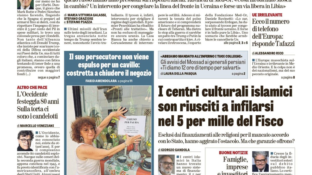 Oggi in edicola