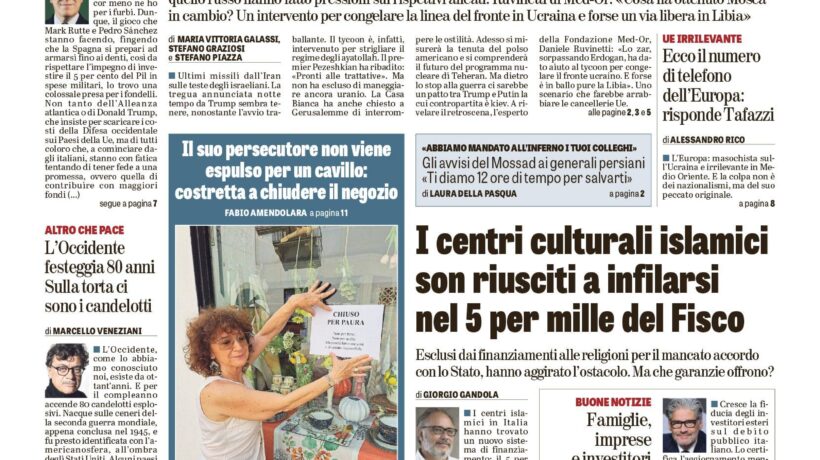 Oggi in edicola