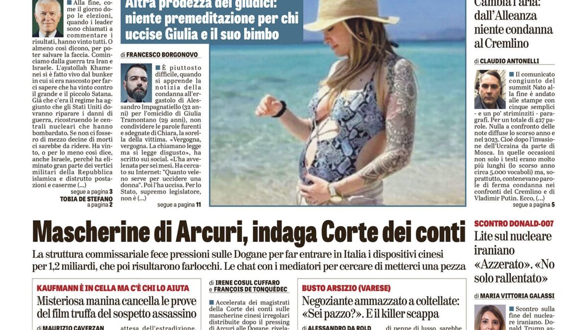 Oggi in edicola